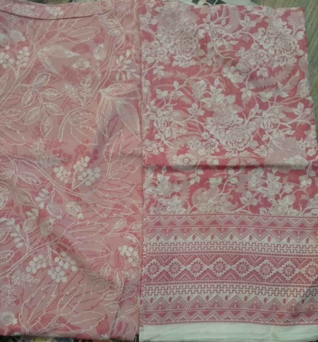 3PC PINK LAWN DUPATTA