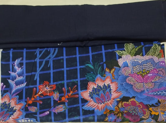GULAHMAD DIGITAL PRINT_2PC BLACK BLUE ST