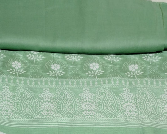 GULAHMAD_2PC LIGHT GREEN PRINTED