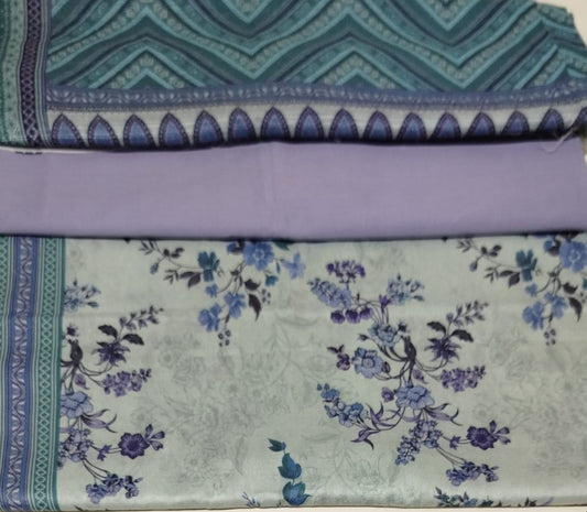 MIZAJ _3PC PURPPLE LAWN DUPTTA