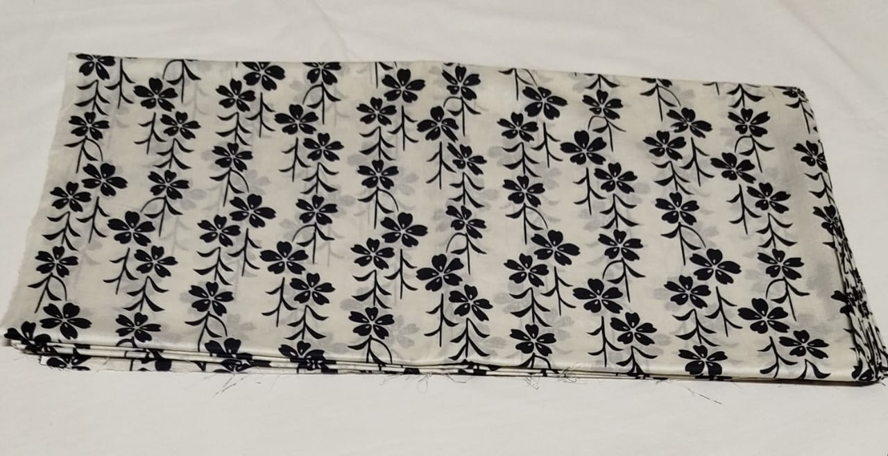 Allover black &white lawn shirt trouser