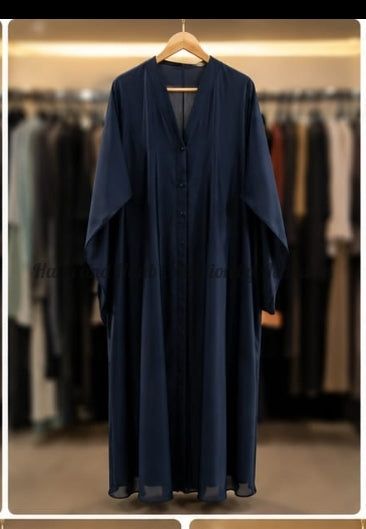 Blue nida matte abaya