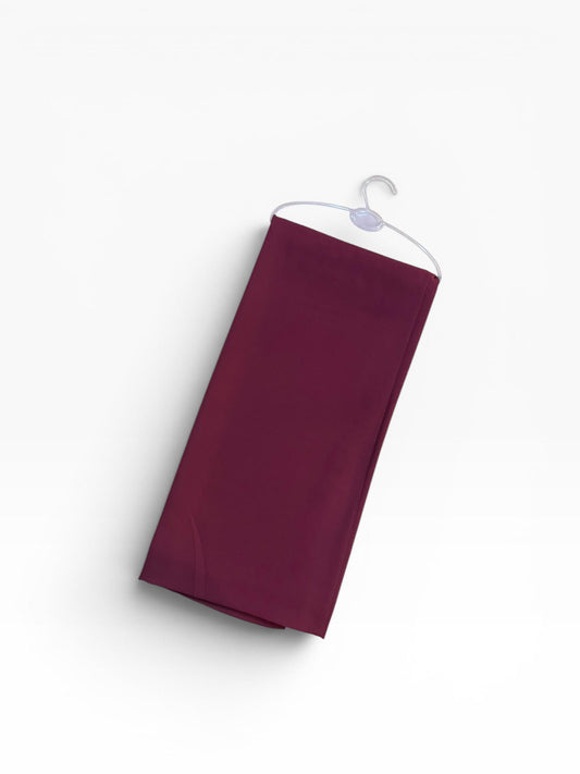 Georgette Staller solid burnt maroon