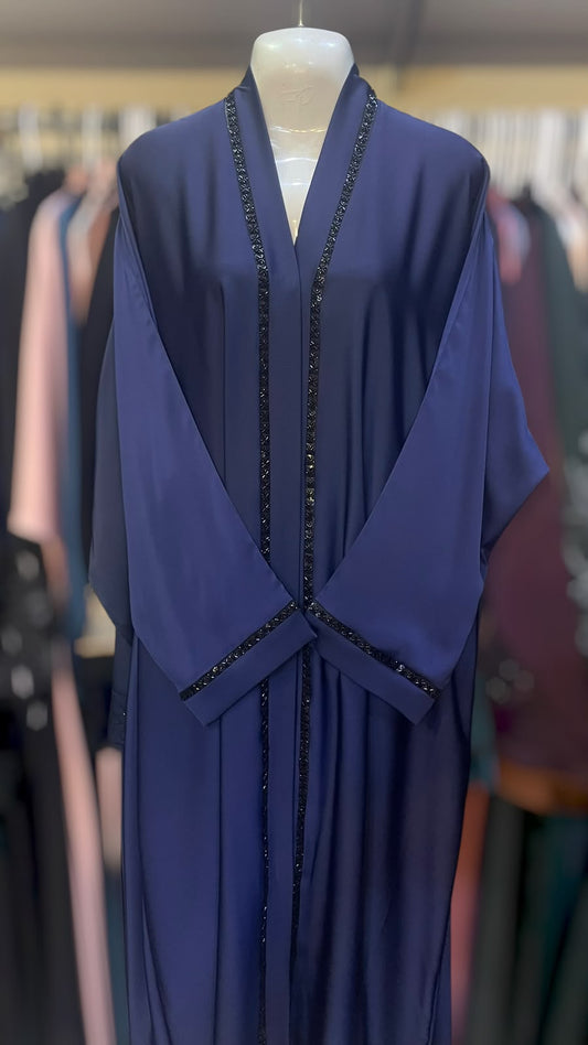 Cutdana aplicwork frontopen abaya