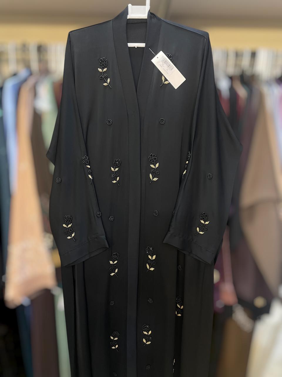 Dubai imported handwork frontopen abaya