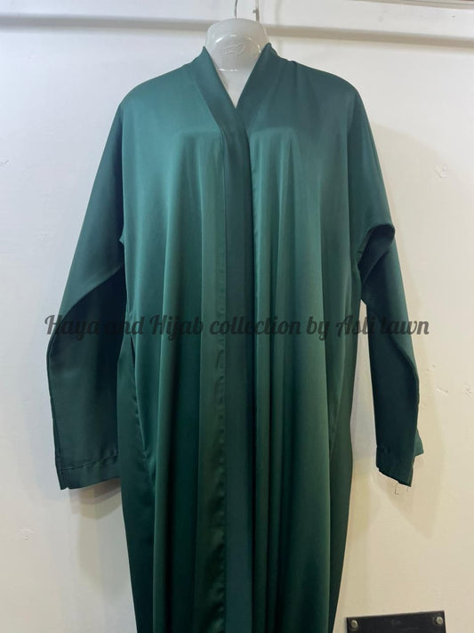 Plain solid colours frontopen abaya