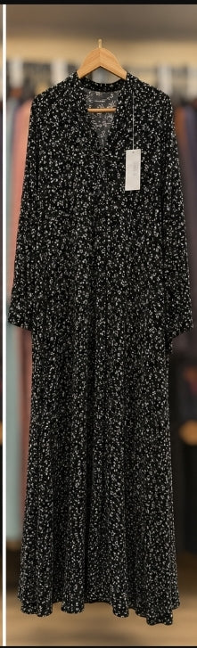 Printed uraib full ghair Georgette Abaya
