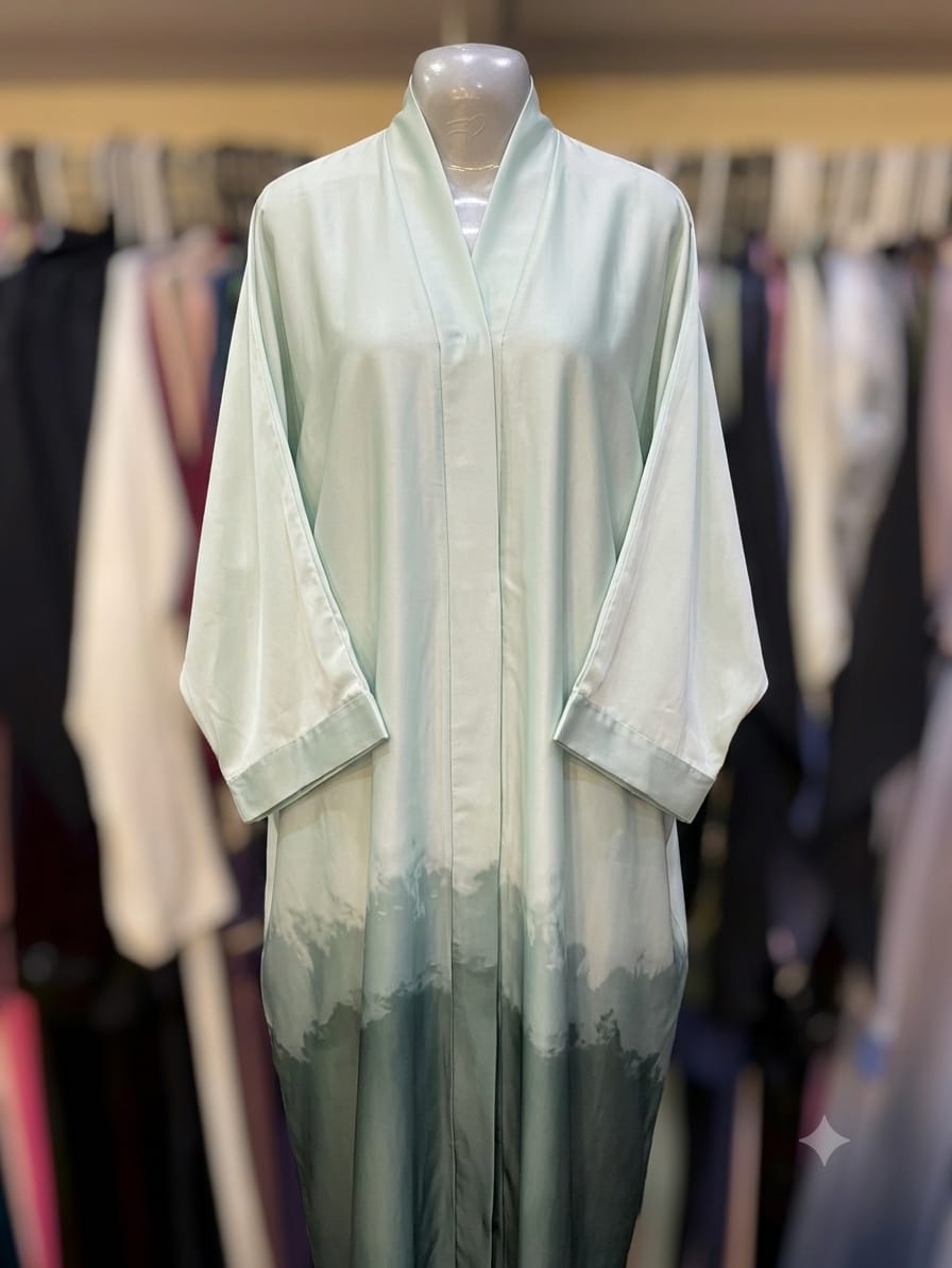Beggy frontopen tie&dye abaya