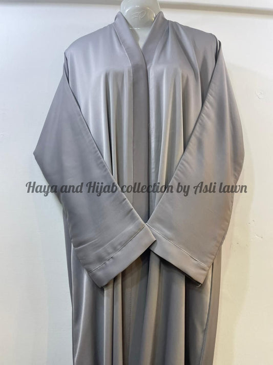 Plain solid colours frontopen abaya