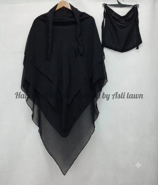 Khimar hijab with naqab