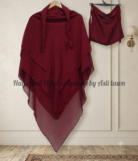 Khimar hijab with naqab