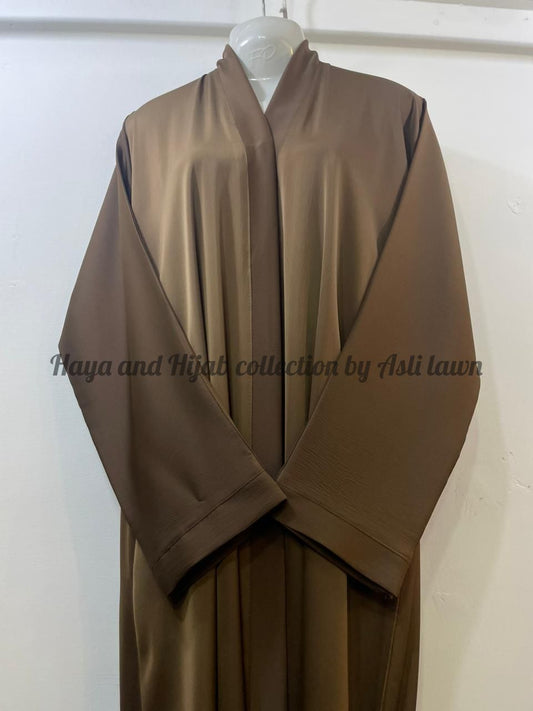 Plain solid colours frontopen abaya