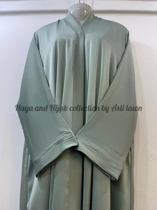 Plain solid colours frontopen abaya