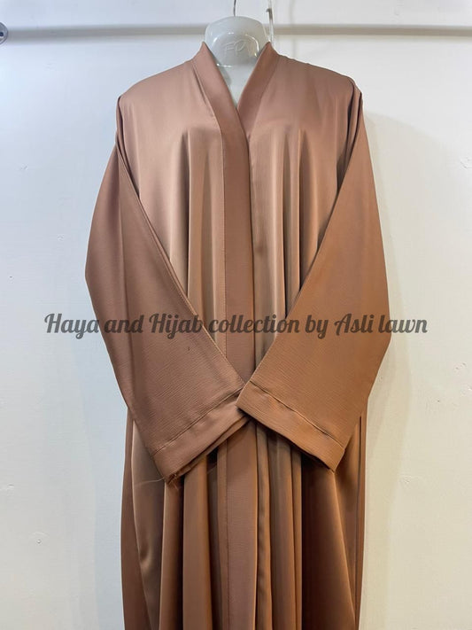 Plain solid colours frontopen abaya